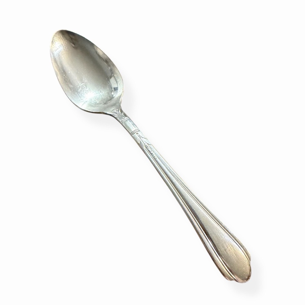 Tudor Plate Oneida Silver June Nursery Silverplate 1 Teaspoon Tea Spoon Art Deco